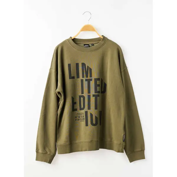 Sweat-shirt Le Temps Des Cerises Vert Manches Longues