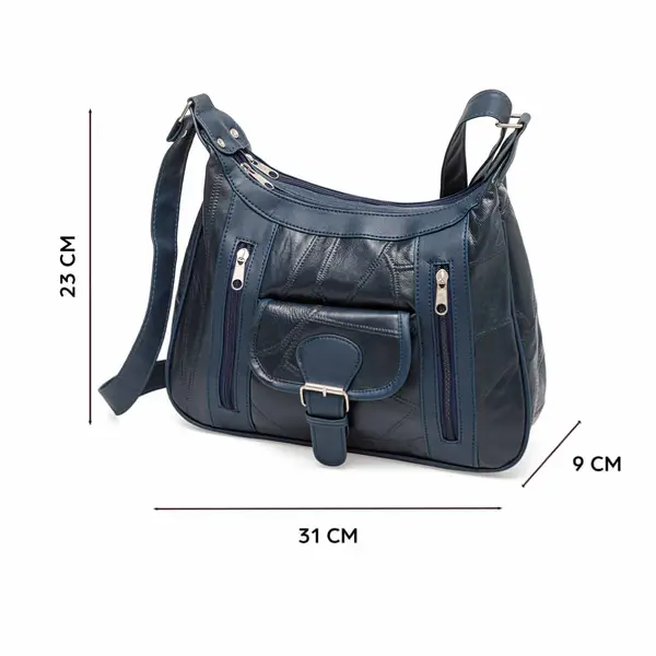 Sac cuir patchwork
