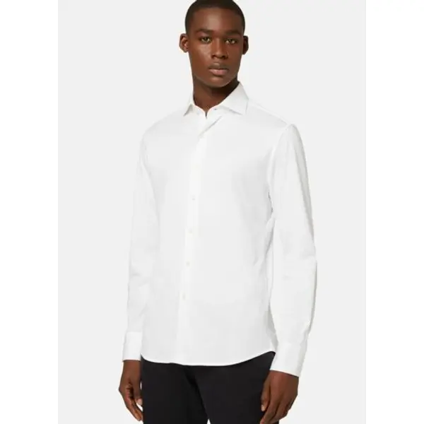 Chemise polo en jersey de coton coupe slim - Boggi milano