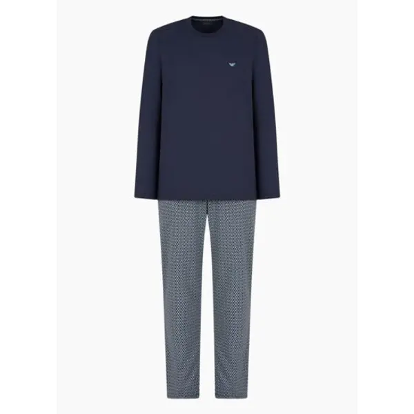 Pyjama marine/stampa righe homme - Armani