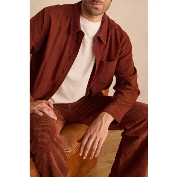 Chemise en velours côtelé unisexe en 100% coton INTREPIDE - Maison 123 Corbeil
