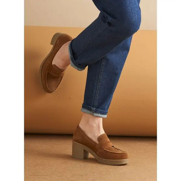 Mocassins à talon Amortyl