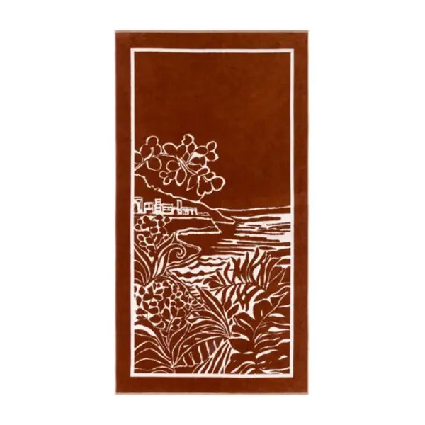 Desforges - serviette de plage en velours 450 g/m², riviera - Yves Delorme