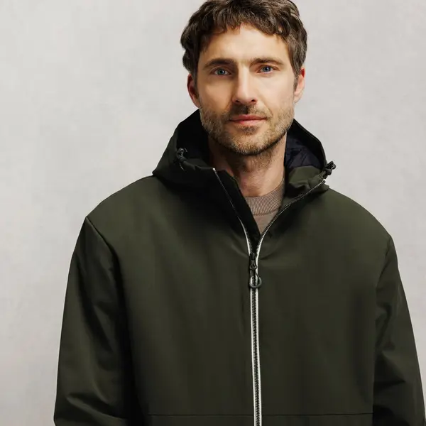 Blouson à capuche zippé