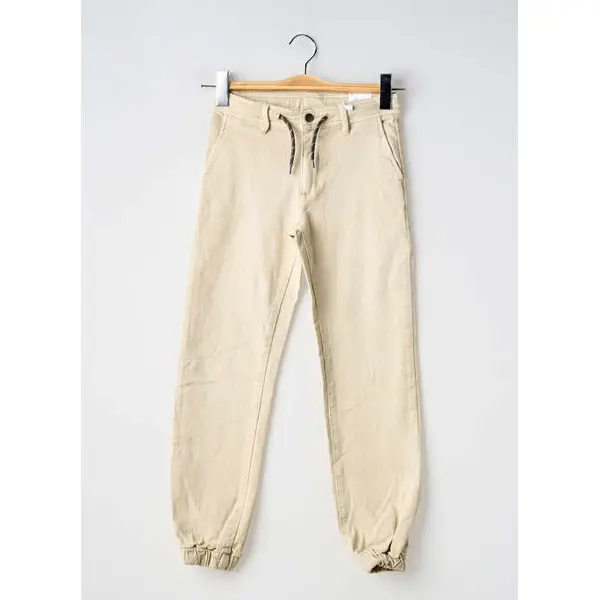 Jeans Coupe Slim Mayoral Beige Taille Ajustable