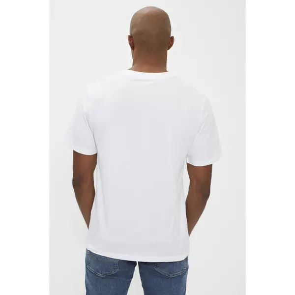 T-shirt blanc coupe standard
