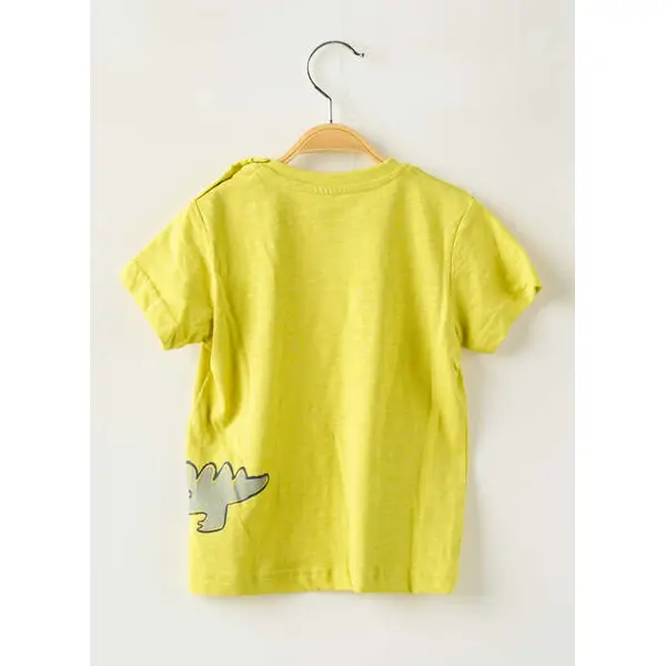 T-shirt Losan Jaune Manches Courtes