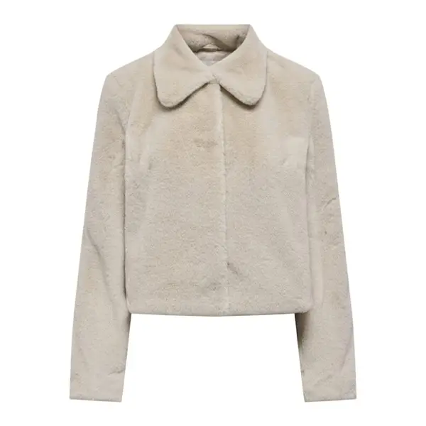 Veste fausse fourrure beige JDY femme – chic, douce et chaude