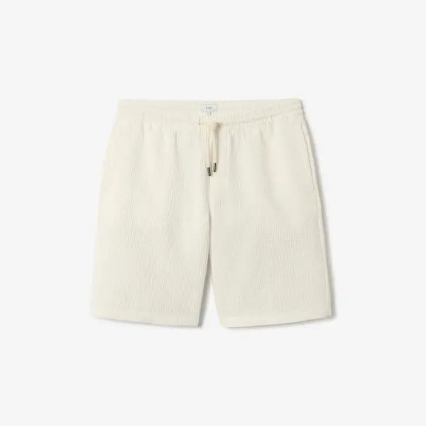Bermuda gaufré taille élastiquée