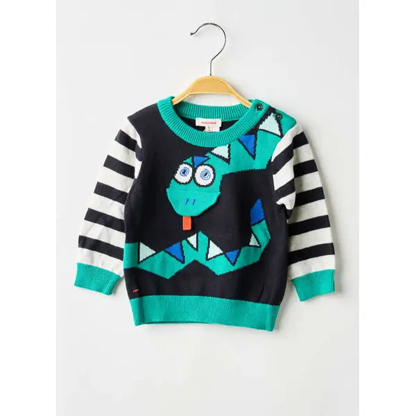 Pull Catimini Noir Manches Longues