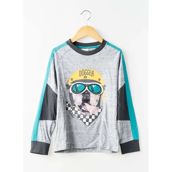 T-shirt Boboli Gris Manches Longues