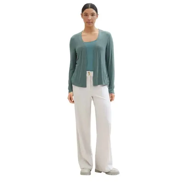 GILET DOUX VERT FEMME TOM TAILOR