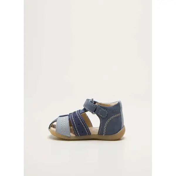 Sandales/nu Pieds Kickers Bleu Bout Rond