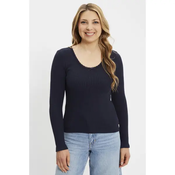 T-shirt Dry Good maille gaufrée bleu marine