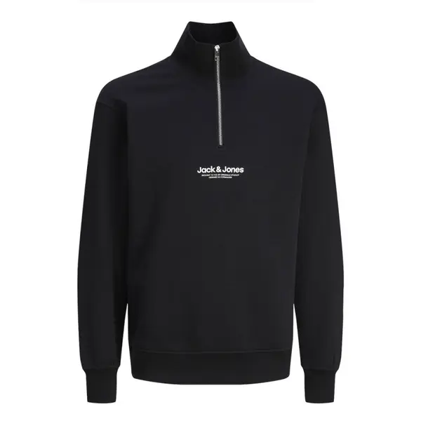 Sweat col montant zippé noir