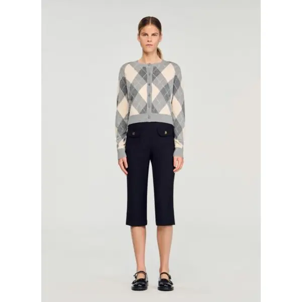 Cardigan à motifs losanges - Sandro