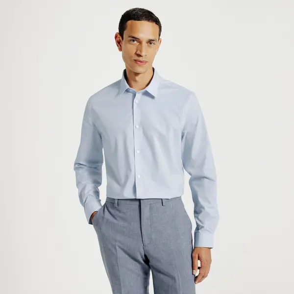 Chemise slim unie