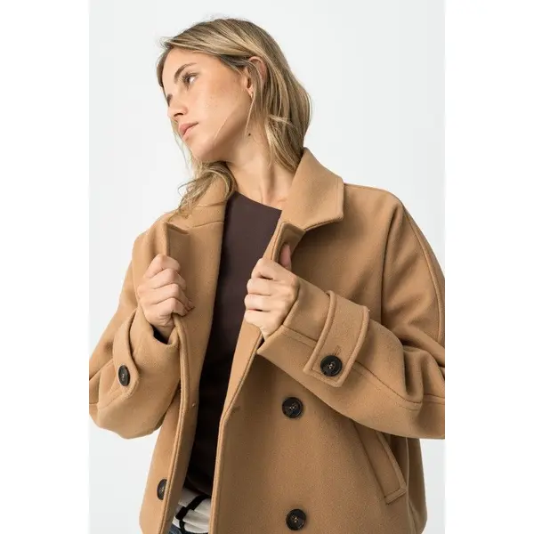 VESTE MARRON COURTE CROISE TIFFOSI ADO FILLE DU XS/S AU M/L COLLECTION AUTOMNE/HIVER 2025