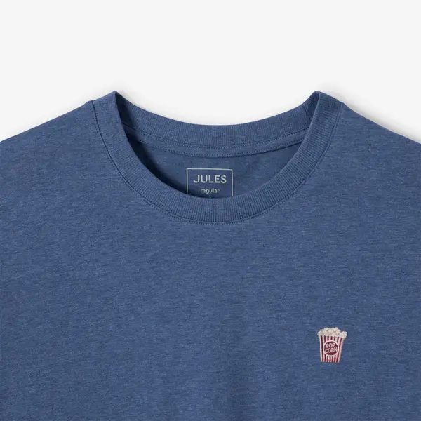Tee shirt chiné brodé