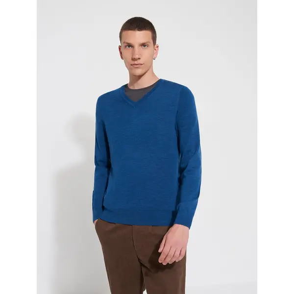 Pull col V en Laine Mérinos