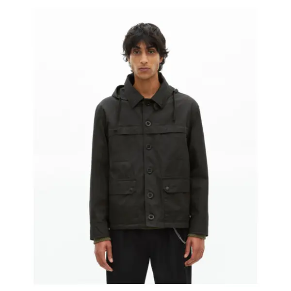 Parka courte à capuche noire black - The Kooples Talange