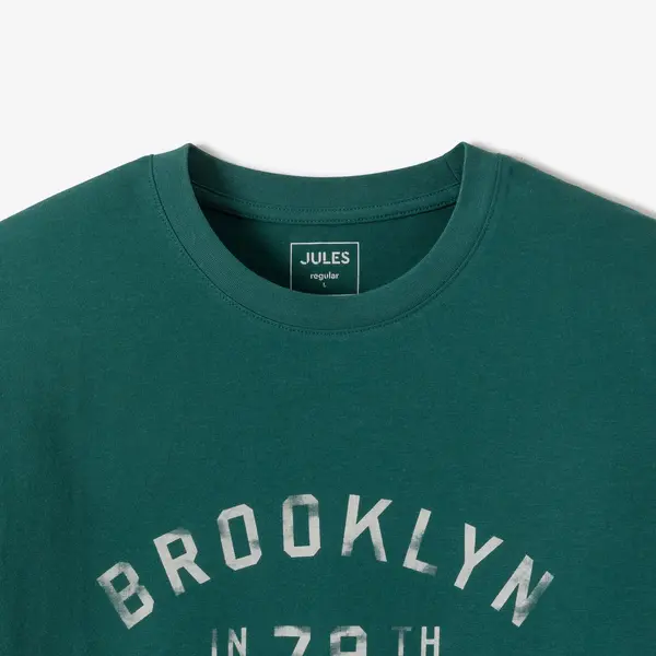 Tee shirt imprimé devant en coton