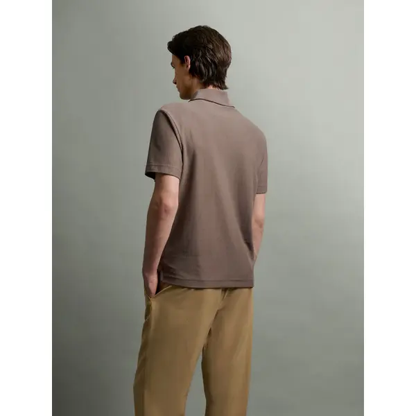 Polo col ouvert en jersey