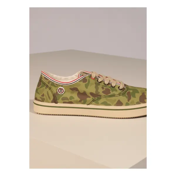 Baskets en toile camouflage - Serge Blanco