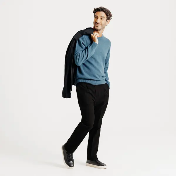 Pantalon chino tapered flanelle