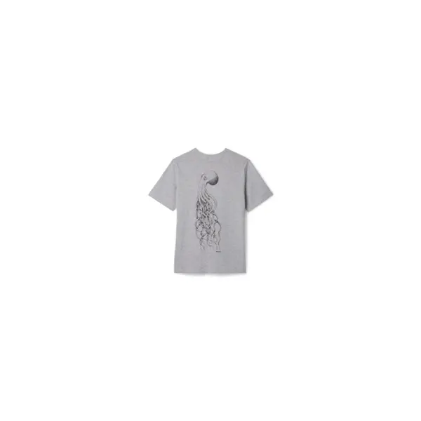 T-shirt ample imprimé kraken x eb - femme - gris armoise - Bompard