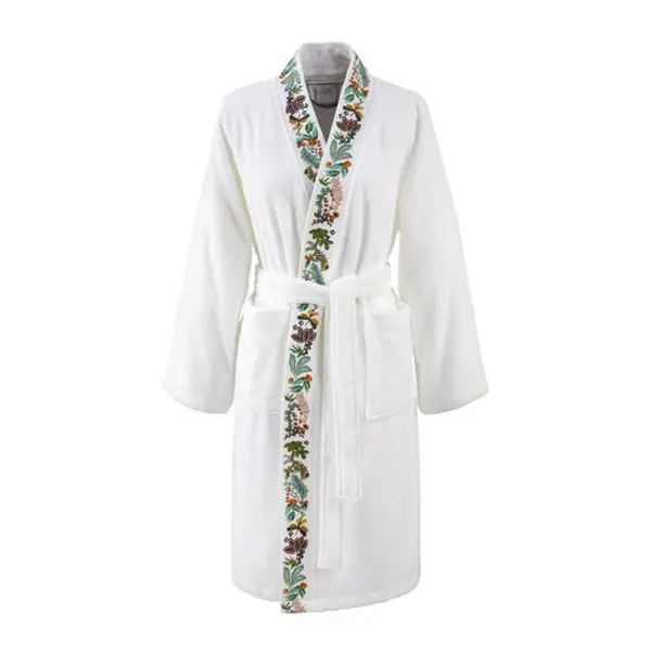 Yves Delorme - Peignoir de bain en coton modal 450 g/m², Jardins - Yves Delorme