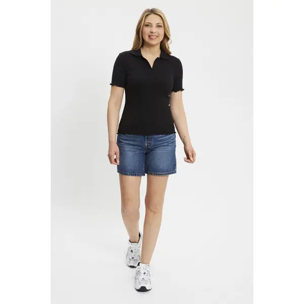 Polo Lori col V noir