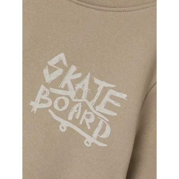 SWEAT A CAPUCHE BEIGE GARCON 6 ANS AU 12 ANS NAME IT KIDS