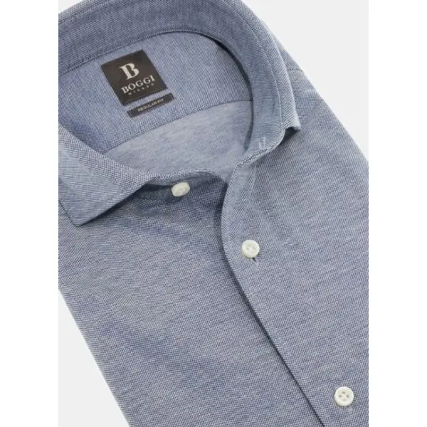 Polo chemise en piqué regular fit - Boggi milano