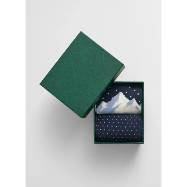 2-pack ski artwork socks gift box - Gant Outlet