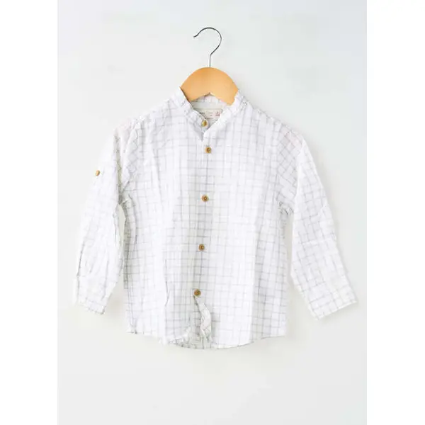Chemise Manches Longues Zara Blanc