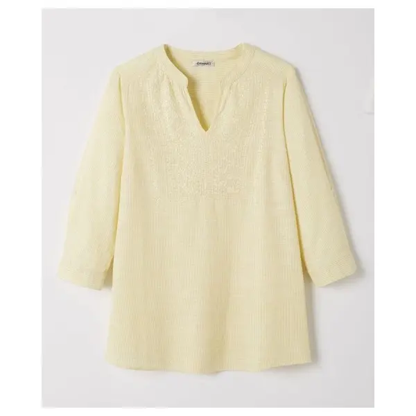 Blouse pur coton fines rayures