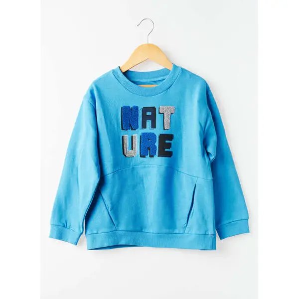 Sweat-shirt Mayoral Bleu Manches Longues