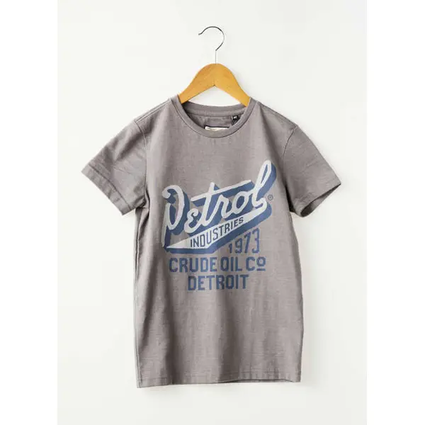 T-shirt Petrol Industries Gris Manches Courtes