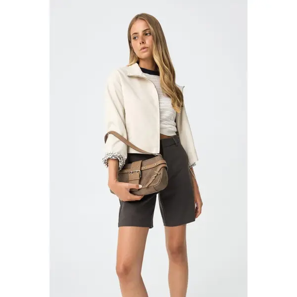 Veste beige col montant Tiffosi ado fille– Automne-Hiver 2025