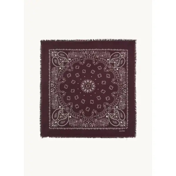 Bandana hachiko grand bandana cachemire imprimé - Kujten