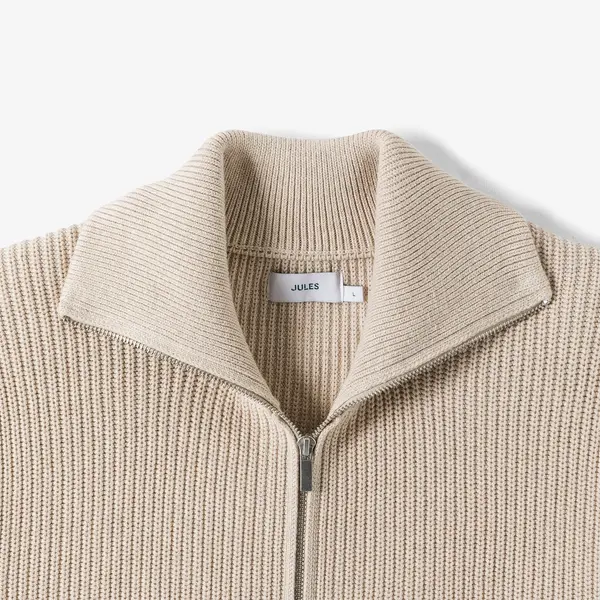 Gilet zippé col camionneur