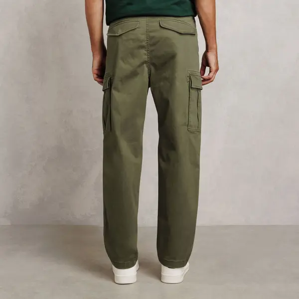 Pantalon cargo loose uni