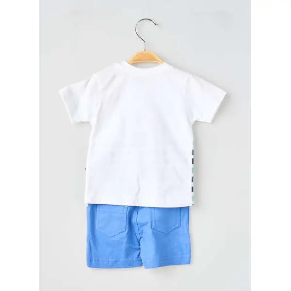 Ensemble Short Baby Bol Bleu