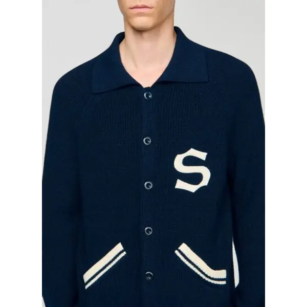 Cardigan en laine à patch S - Sandro