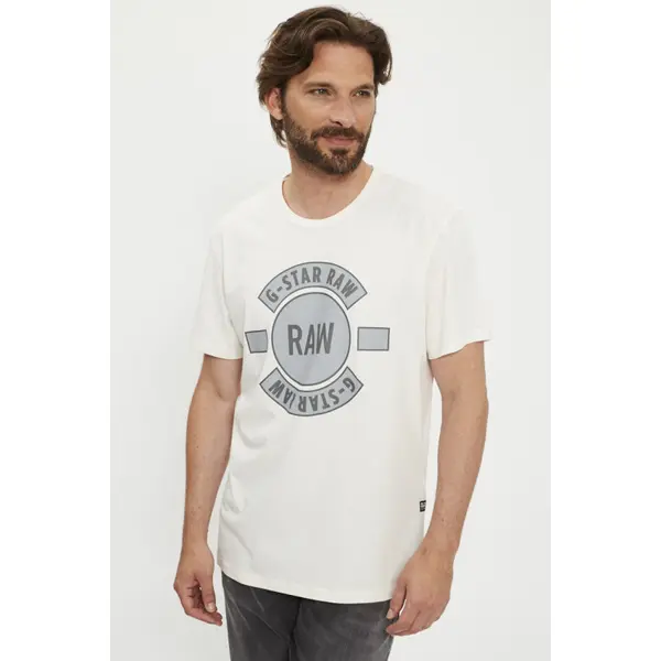 T-shirt Badge Artwork blanc