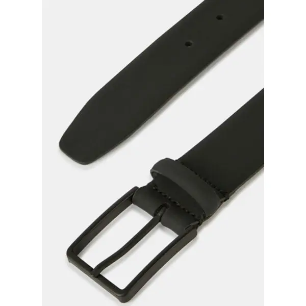 Ceinture en cuir gommé avec logo - Boggi milano