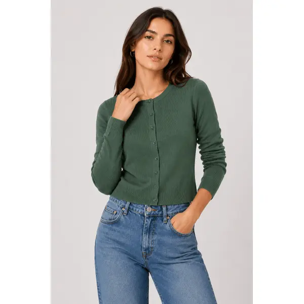 Gilet vert boutonnage coupe ajustée Tiffosi femme