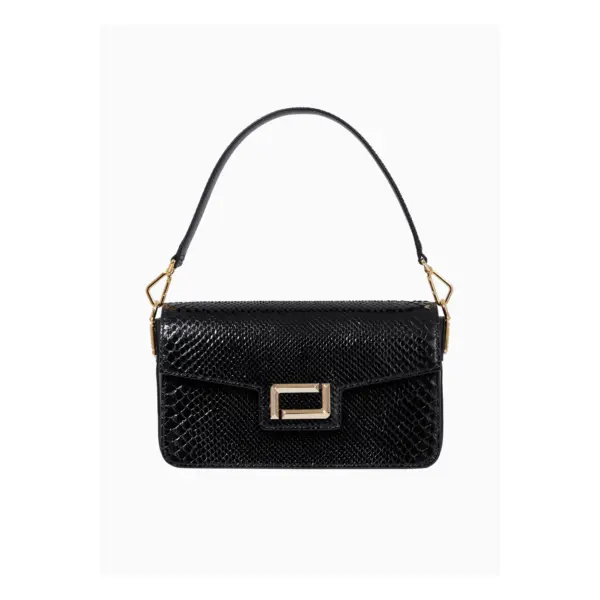 Angèle de lancel - sac rabat - noir - Lancel