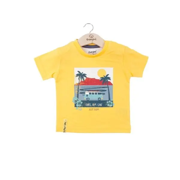 T-SHIRT JAUNE GARCON CAMISETA